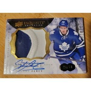 Upper Deck The Cup 2014-15 Exquisite Collection Rookie Patch Stuart Percy Auto